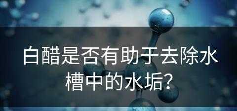 白醋是否有助于去除水槽中的水垢？